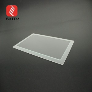 LED-lysdeksel CNC-sliping firkantet trinn herdet glass