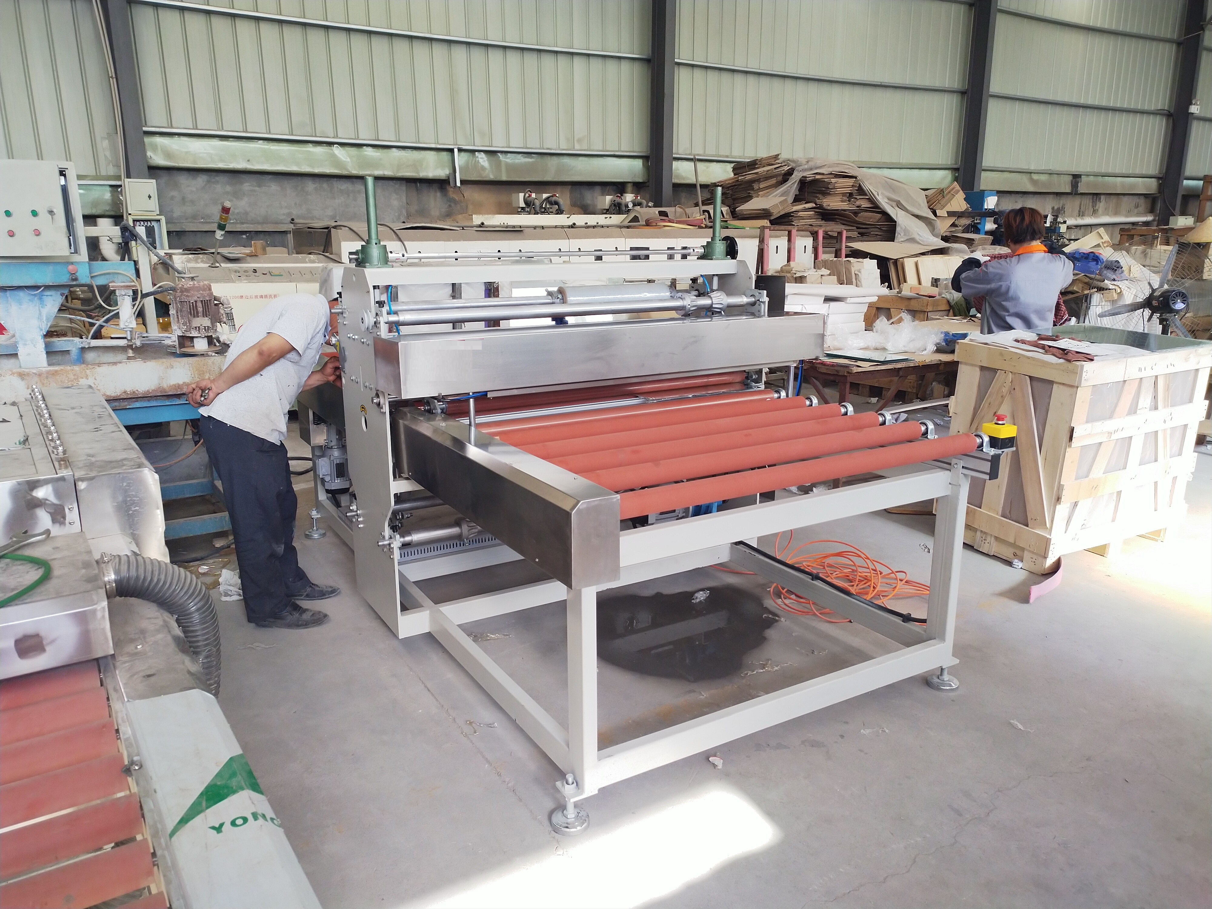Manufacturer of Automatic Glass Double Edging Machine -
 Glass Mirror Explosion-Proof Film Laminating Machine ,Glass Mirror Explosion-Proof Film Laminating Machine Automatic Coating Machine,Glass F...
