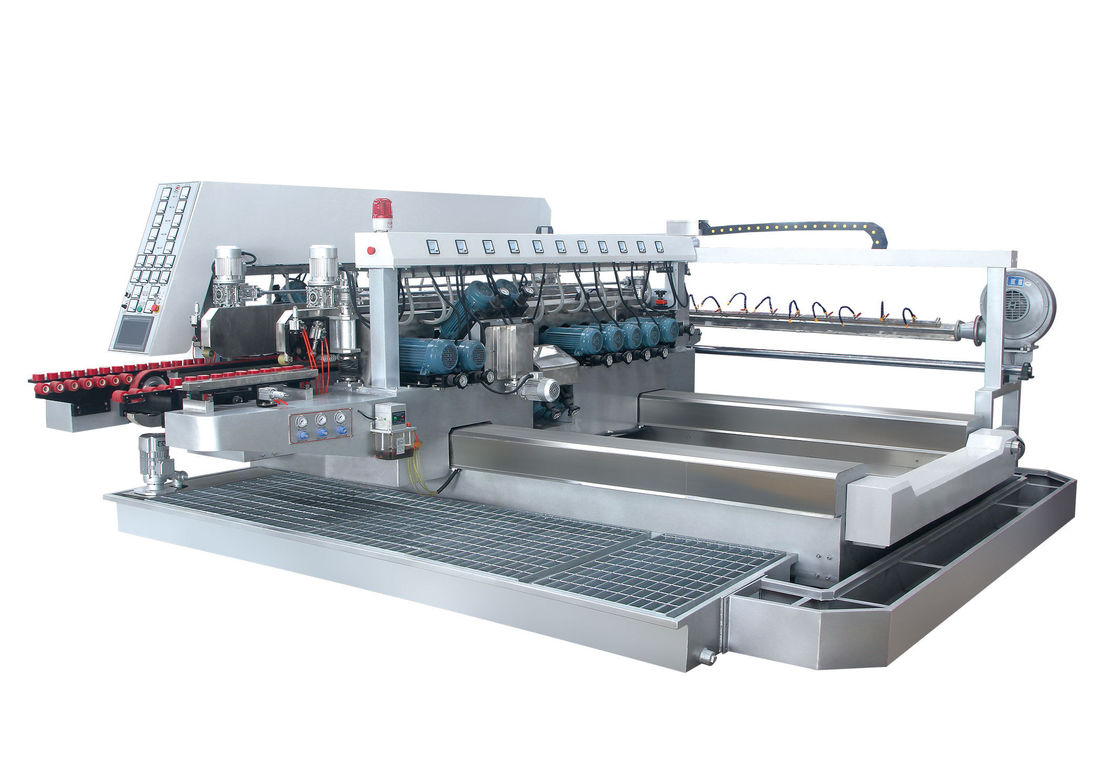 High Speed Glass Double Edging Machine With Low – E Glass Film Removing