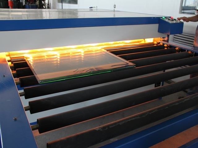 Insulating Glass Machine Heated Roller Press 12~50mm Glass Thickness