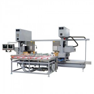 Online CNC Glass Corner Grinding & Polishing Machine with Camera Position System,Four Head CNC Glass Corner Edging Polishing Machine,CNC Glass Raduis Grinding Polishing Machine