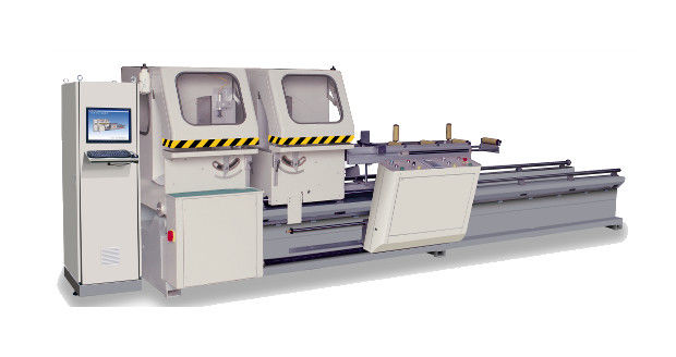 CNC Double Head Cutting Saw for Aluminum , PVC and Curtain Wall Profile