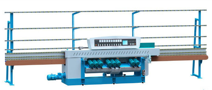 Auto Straight Line Edge Grinding Machine ,Mosaic Glass Double Edger With 11 Motors