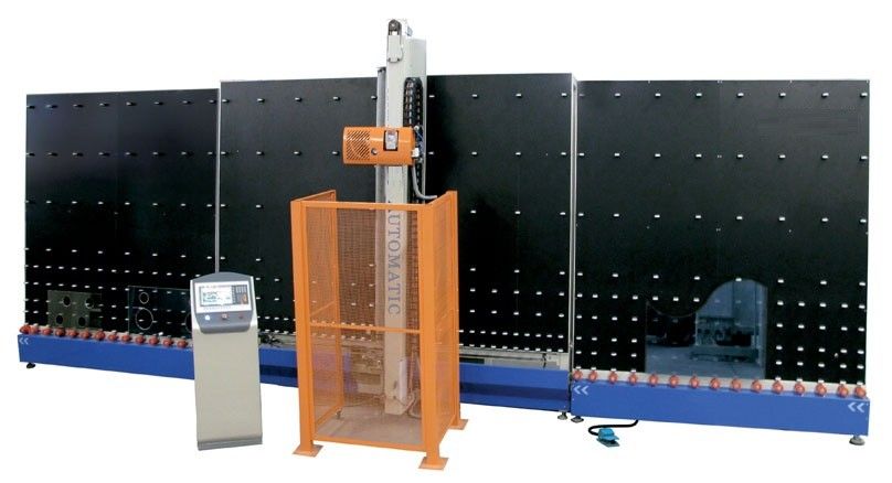 Automatic Vertical Double Glazing Equipment , Glass Edge Deleting Machine