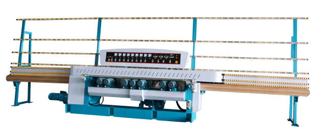 PLC Control Glass Beveling Machine , Vertical Automatic Glass Straight Line Beveling Machine,Glass Beveling Machine
