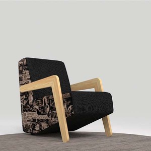 Neofront sofa and stool/ Lounge stool/ fabric stool
