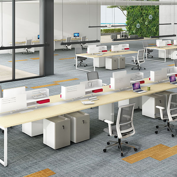 Factory Price For Office Workstation Desk - Atwork open office space /4-seat workstations/Bench/staff workstation – Saosen