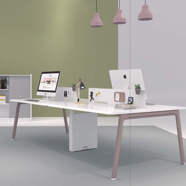 China New Product Adjustable Desk System - Neofront 4persons workstations/ staff system/ staff bench/office tables – Saosen