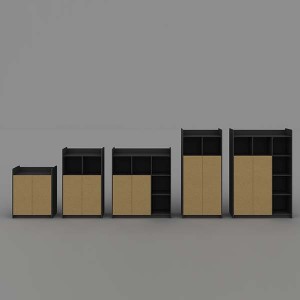 Factory Price For Modern Office Desk Black - Neofront file cabinet combination /office furniture bookcase  – Saosen