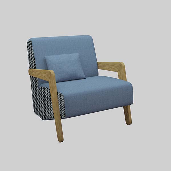 Big Discount Steel Mesh Garden Furniture - Neofront sofa and stool/ Lounge stool/ fabric stool – Saosen