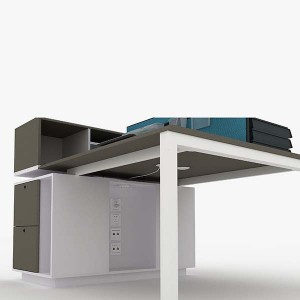 Atwork Dual workstations with storage function/italian open office space