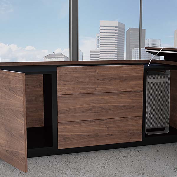 Discount wholesale High Tech Executive Office Desk - Saosen executive table with veneer lacqure ,Leader table – Saosen