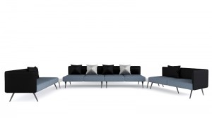Saosen office furniture / Neofront brand / Modern sofa / Functional use furniture / High-back sofa set /No armrest sofa XBUN-FSS22