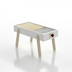 Neofront brand coffee table white with wooden legs