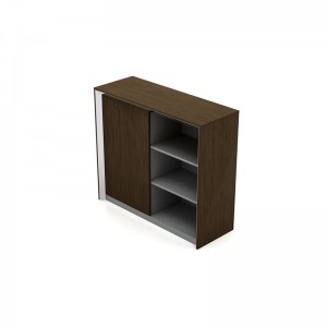Saosen group Atwork brand low credenza storage with filing doors / office workspace