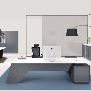 New Fashion Design for Modern Office Reception Table - Neofront executive desk/ president table/ with powder coated finishing/ Italian design – Saosen