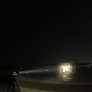 100W high power HID searchlight, beam distance 2.3KM, high lumen remote control military strong light searchlight