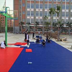 Fire resistant basketball courts rubber flooring mat