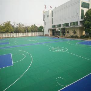 portable sports interlocking tiles outdoor basketball tennis court