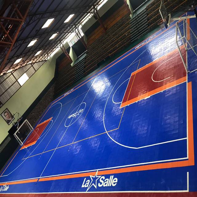 Bottom price Pp Interlocking Flooring Tile -
 Flat surface solid color modular futsal court basketball court – Secourt