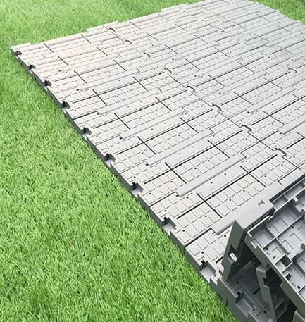 Chinese wholesale Sport Court Builder -
 Interlock Plastic Floor Event Flooring Temporary Flooring for grass  – Secourt