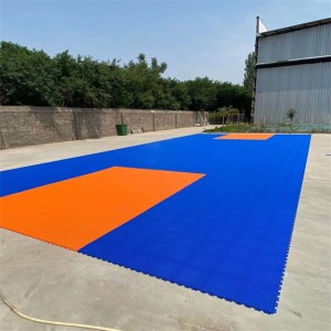 Outdoor modular rubber carpet tiles for basketball flooring