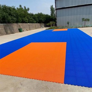 Outdoor modular rubber carpet tiles for basketball flooring