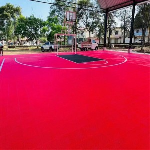 Rubber outdoor basketball court flooring modular carpet tiles