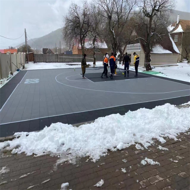 Renewable Design for Floating Basketball Court -
 Rubber outdoor basketball court flooring modular carpet tiles – Secourt
