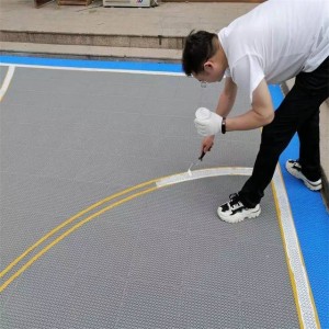 Cheap home backyard outdoor basketball court flooring interlock sport court flooring