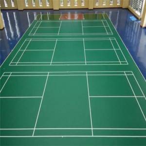 Anti slip PVC badminton court floor mat