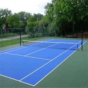 Modular pp interlocking used outdoor sports flooring mat for tennis court surface