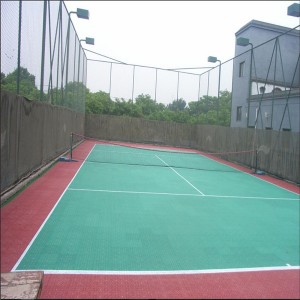 Waterproof outdoor ITF certificated Modular Tennis Court Material