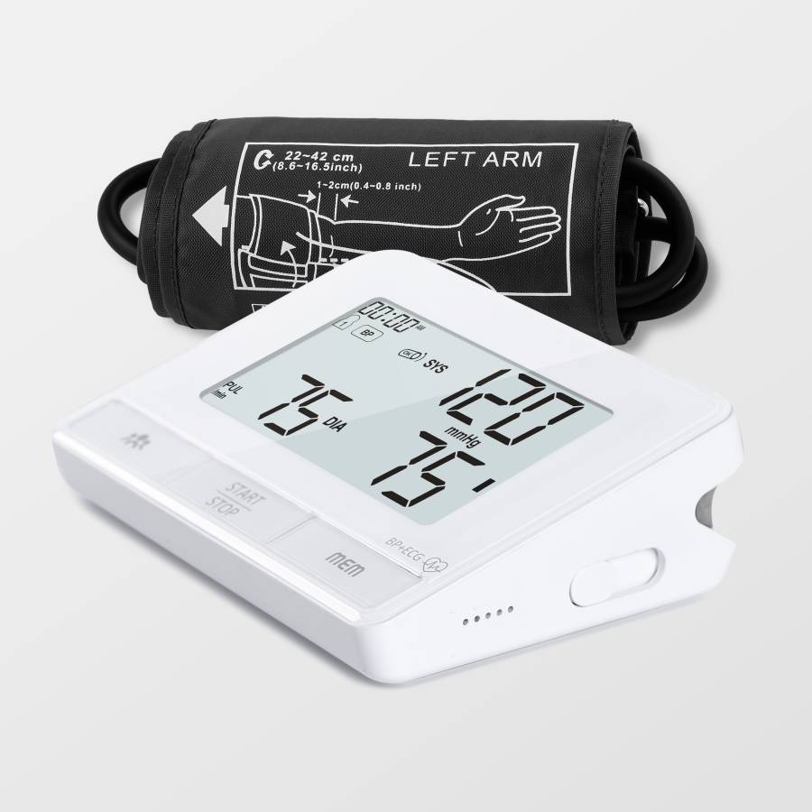 New ECG Test Upper Arm Blood Pressure Monitor DBP-6173