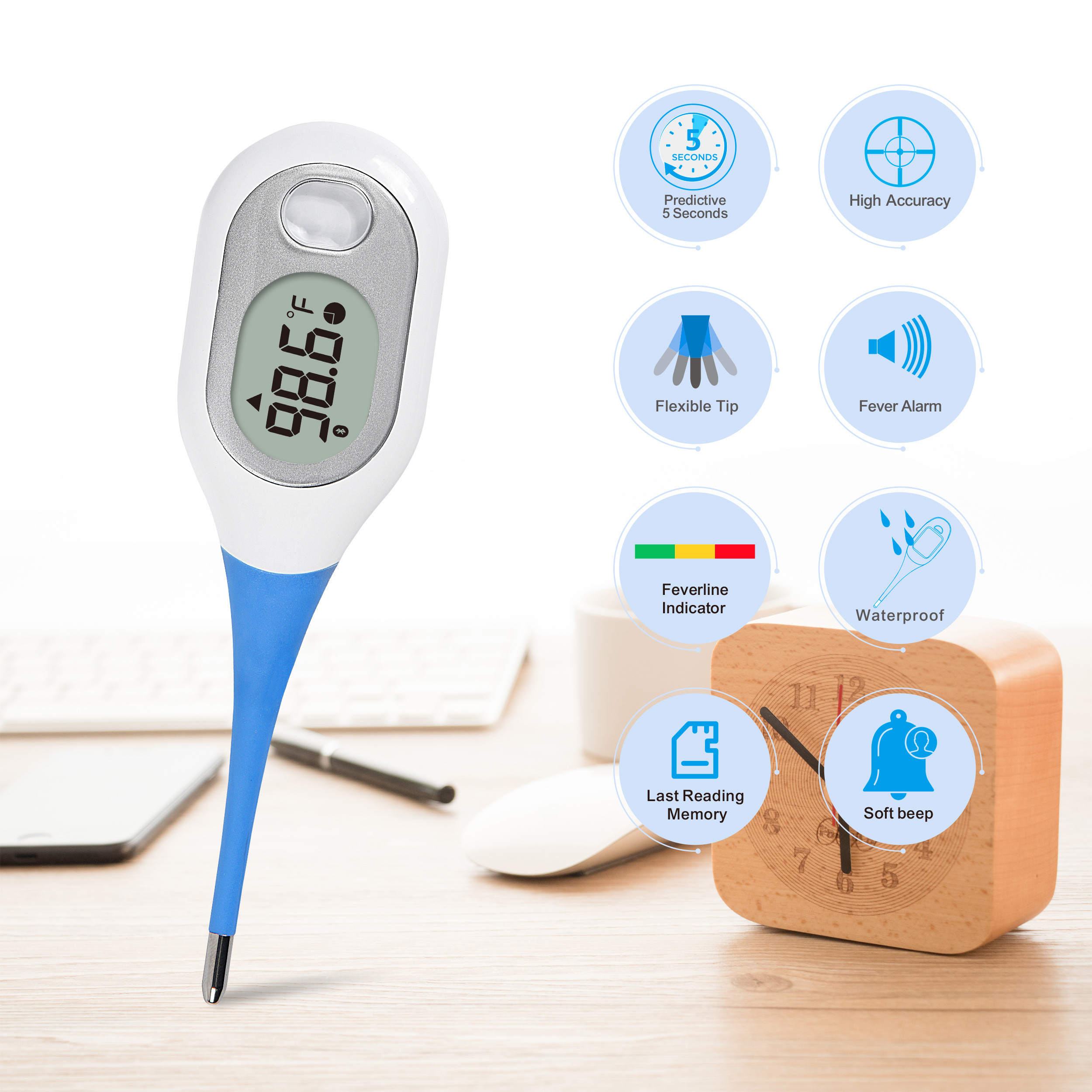 How digital thermometer works without mercury