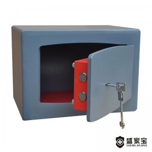 SHENGJIABAO Anti-Drill Key Lock Laser Cutting Home and Office Safe Box SJB-L25K
