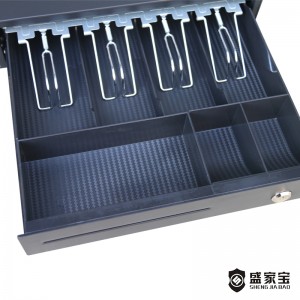 SHENGJIABAO Smart Billing Tray Solid Steel Deposit Money Box With POS System SJB-335CD