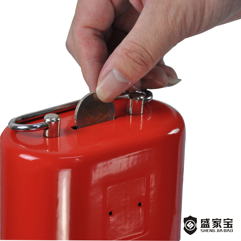 Factory wholesale Money Box Saving Bank - SHENGJIABAO Mini Metal Kids Piggy Bank With Key Lock For Coins and Cash 4.5″ SJB-110M  – Wansheng