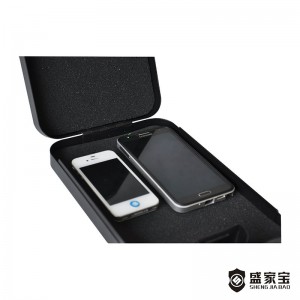 SHENGJIABAO 3-Number Car Safe Locker Box With Security Cable For Jewelry and Cash SJB-24CSM