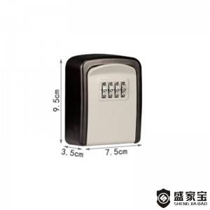 SHENGJIABAO Mini Style 4-Digit Combination Lock Wall Mounted Key Box SJB-Z95KBM