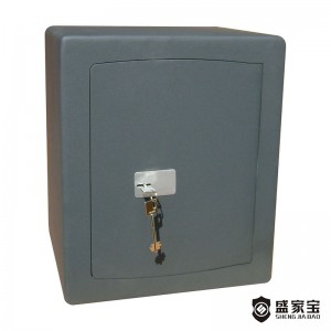 SHENGJIABAO 3 Way Solid Locking Double Bitted Key Lock Strong Safety Box With Laser Cutting Construction SJB-L45K
