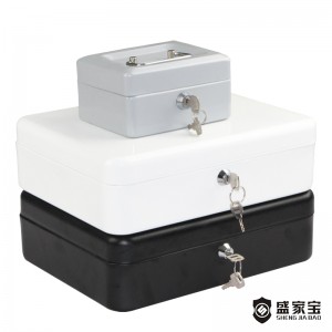 SHENGJIABAO High Quality 5 compartment Cash Cofres With Handle 12″ SJB-300CB