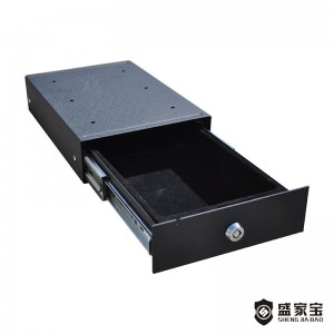 SHENGJIABAO Matt Black Portable Confidential Drawer Safe Box For Handgun With Digital Code SJB-SP28
