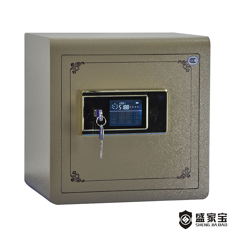 2019 China New Design Digital Office Safe - SHENGJIABAO Safe Manufacturer Laser Cut Digital Office Caja Fuerte With Round Corner Design SJB-SL40BD – Wansheng