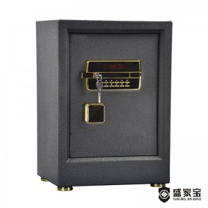 SHENGJIABAO Anti-Burglar Iron Steel LCD Home Coffer Office Money Bank For Cash and File SJB-S60BCH