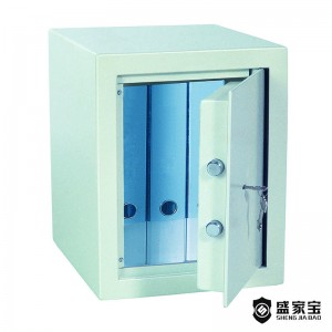 SHENGJIABAO Heavy Metal Key Lock Fireproof Safe Cabinet Home Use SJB-FS43K