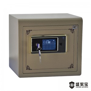 SHENGJIABAO Thickened Lock Touch Screen Electronic Safe Locker With Laser Cutting Construction SJB-SL35BD