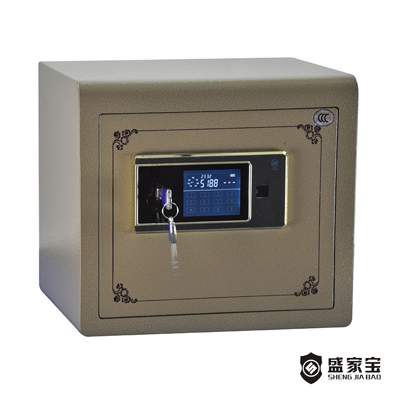 Low price for Shengjiabao Electronic Office Safe Box - SHENGJIABAO Thickened Lock Touch Screen Electronic Safe Locker With Laser Cutting Construction SJB-SL35BD – Wansheng