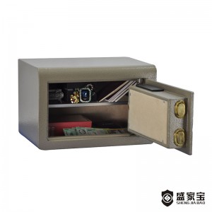 SHENGJIABAO Compact Size Small Home and Office Safe Box With Large LCD Screen SJB-SL25BD