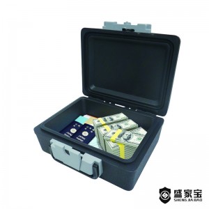 SHENGJIABAO Portable Key Lock Fire Chest Fire Safe Well Protect Jewellery and Documents SJB-KSFC3